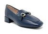 Francesco Milano mocassini donna in pelle blu navy D05-12A