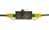 Accoppiatore Cat.6A Keystone 2xRJ45 STP Larghezza solo 14,6 mm Silver