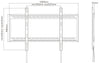 Staffa a Muro Slim Fissa TV LED LCD 60-100''