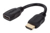 Cavo Prolunga HDMI High Speed con Ethernet 15cm Nero