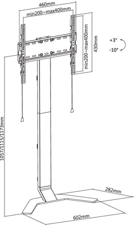 Supporto da Pavimento Super Slim per TV LCD/LED/Plasma da 32'' a 70''
