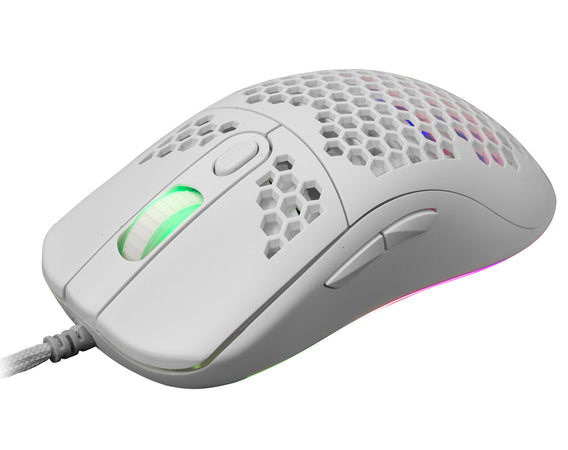 Gaming Mouse Galahad RGB 6400 6D dpi bianco