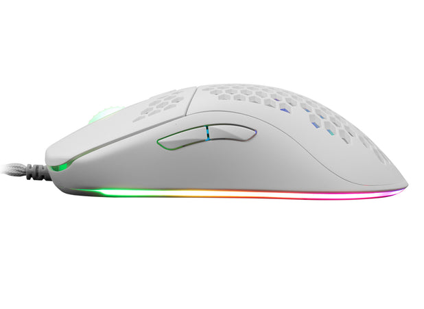 Gaming Mouse Galahad RGB 6400 6D dpi bianco