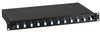 Cassetto Ottico 19'' con 12 bussole LC Duplex Monomodale OS2 Nero