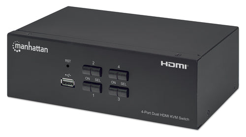 Switch KVM HDMI 4 porte Doppio monitor