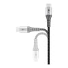 Cavo Tessile USB-C&trade Maschio/USB-C&trade Maschio 0,5 m Grigio