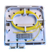 Scatola FTTH Indoor IP20 4 x SC o LC Duplex 80x80 con Passacavo Versione a Crimpare