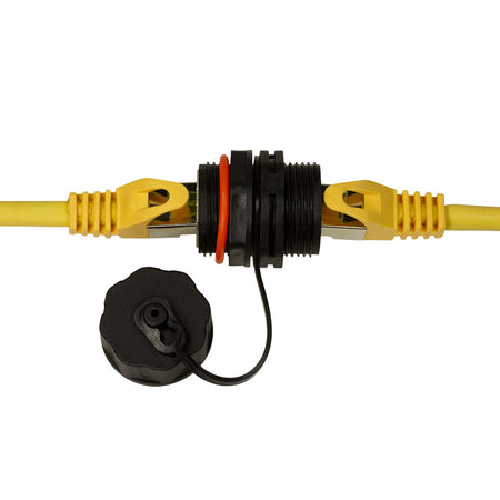 Accoppiatore RJ45 Cat.6A da panello IP68