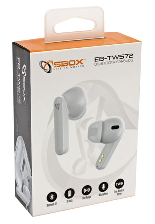 Auricolari Bluetooth v5.1 con Custodia di Ricarica Bianco