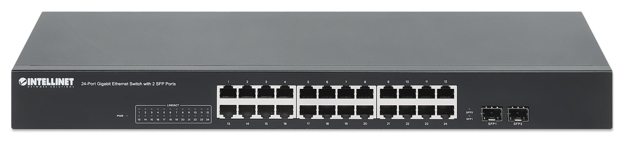 Gigabit Ethernet Switch 24 porte con 2 porte SFP