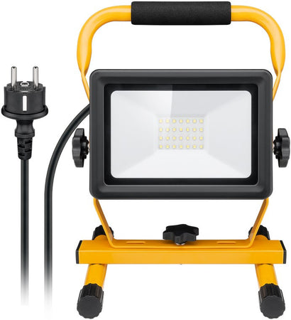 Faretto da Costruzione a LED con Supporto 30W