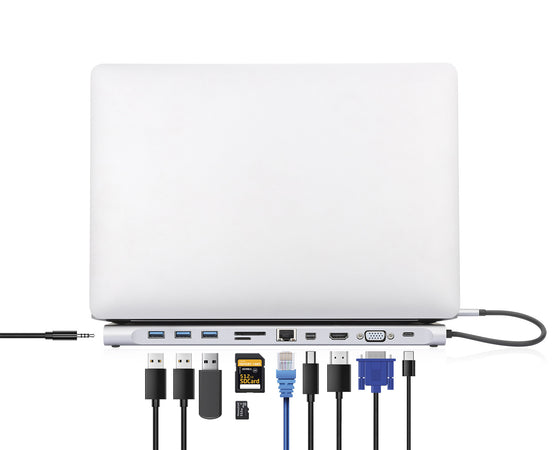 Docking Station USB-C&trade 11-in-1 triplo monitor con MST