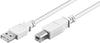 Cavo USB 2.0 A maschio/B maschio 1m Bianco