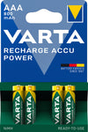 Blister 4 Batterie Ricaricabili Mini Stilo AAA 800 mAh