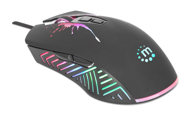 Mouse ottico Gaming LED RGB con cavo USB