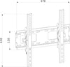 Supporto a Muro per TV LED LCD 23-55'' Inclinabile Nero