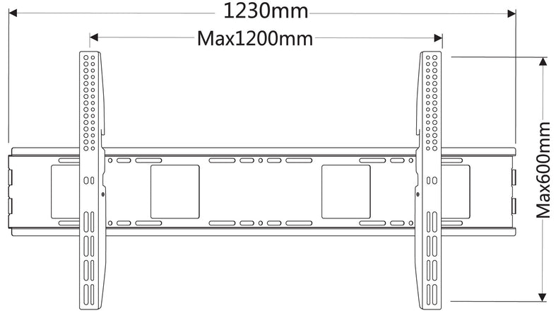Staffa a Muro Fissa TV LED LCD 55-100''