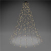 Catena Luminosa 400 Luci LED IP44 Bianco Caldo per Albero con Anello