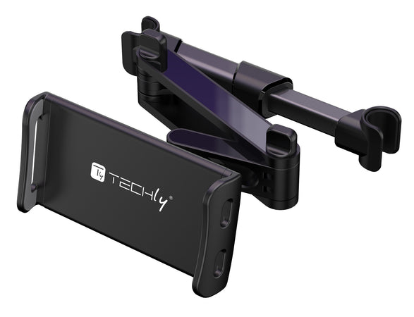 Supporto Tablet Smartphone Estensibile per Poggiatesta auto Rotazione 360&deg