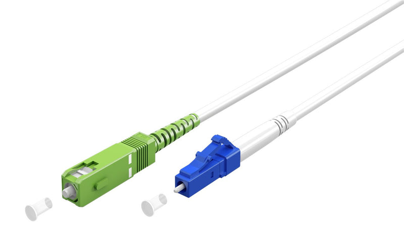 Cavo in Fibra Ottica FTTH Monomodale SC-APC (8&deg)/LC-UPC OS2 9/125 Simplex 3 metri