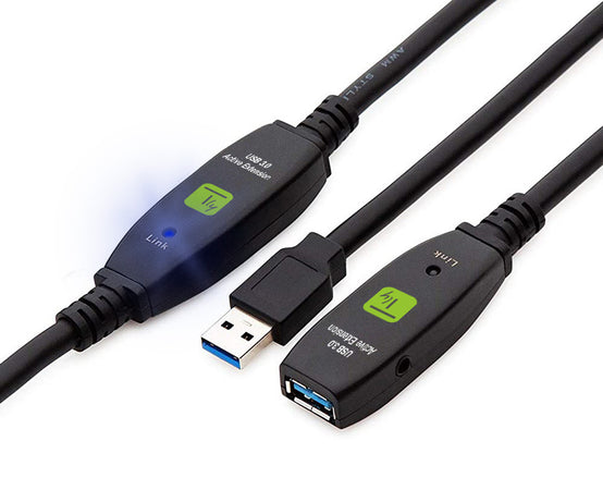Cavo USB 3.0 Attivo Prolunga USB-A con 2 Amplificatori di Segnale 10m