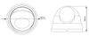 Telecamera CCTV Dome IR Quadbrid 5MP da Soffitto Obiettivo Motorizzato, DGC5446SE