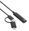 Cavo Adattatore 2-in-1 da USB-C&trade e USB-A a Audio Stereo Aux da 3,5 mm