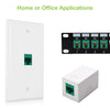 Frutto Keystone RJ45 Cat.6 UTP IDC 90° Verde