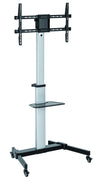 Supporto a Pavimento con Mensola Trolley TV LCD/LED 37-86''
