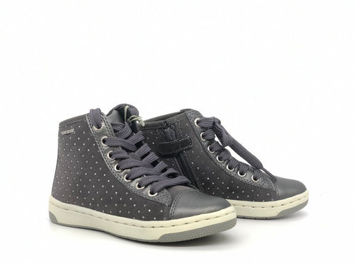 GEOX Sneakers alta bambina J Creamy B grigio