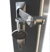 Maniglia Girevole per Porta Armadi Rack Nera