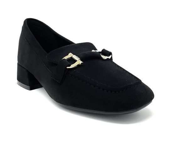 Francesco Milano mocassini donna in camoscio nero D05-12C