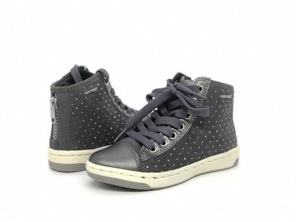 GEOX Sneakers alta bambina J Creamy B grigio