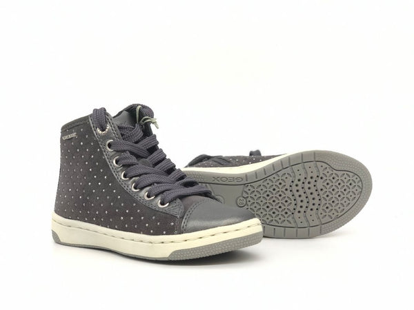 GEOX Sneakers alta bambina J Creamy B grigio
