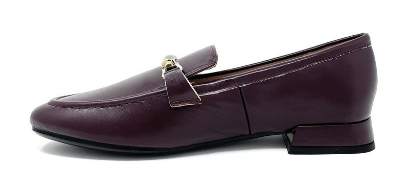 Francesco Milano mocassini donna in pelle bordeaux G04-06A