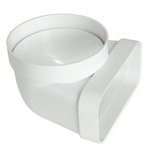 First 125 - 150x70mm a 90° curva gomito verticale FF per tubi aerazione cappa