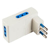 POLY POOL Adattatore elettrico tripla presa salvaspazio Bianco