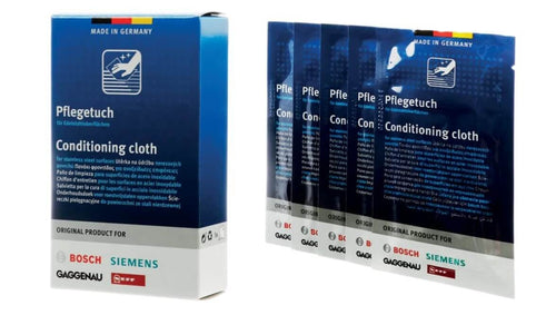 Panno salvietta pulizia acciaio inox frigorifero Bosch Siemens Side By Side 00312007