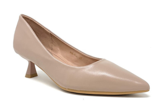 Francesco Milano décolleté in pelle beige H06-01A