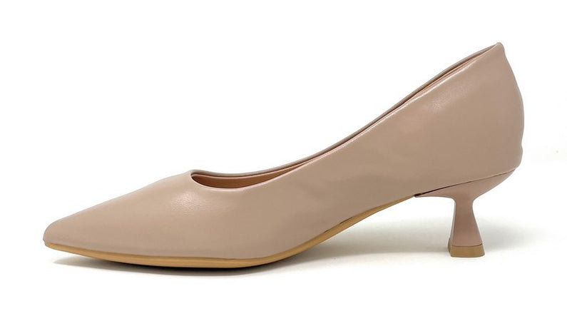 Francesco Milano décolleté in pelle beige H06-01A