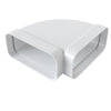 First 150x70mm a 90° curva gomito orizzontale FF per tubi rettangolari aerazione cappa