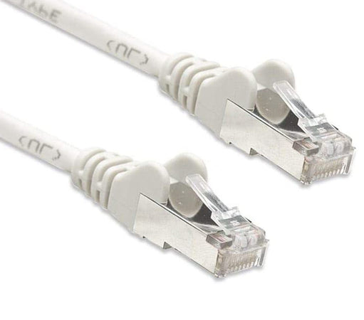 Cavo di rete Patch in Rame Schermato Cat. 5e Bianco F/UTP 1 m
