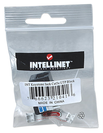 Frutto Keystone RJ45 Cat5e UTP Nero