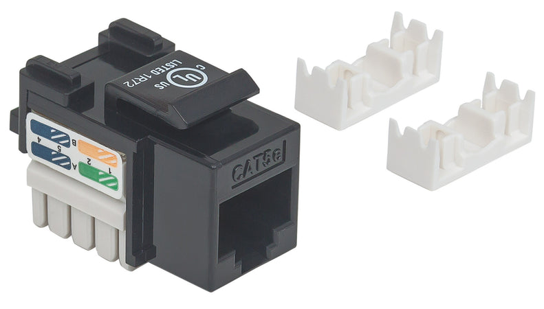 Frutto Keystone RJ45 Cat5e UTP Nero