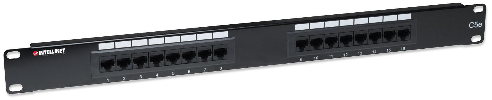 Pannello Patch UTP 16 posti RJ45 cat. 5E
