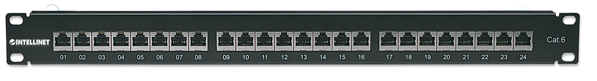 Pannello Patch STP 24 posti RJ45 Cat. 6