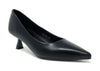 Francesco Milano décolleté in pelle nero H06-01A