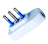 Spina ribassata 2P+T 10A Bianco