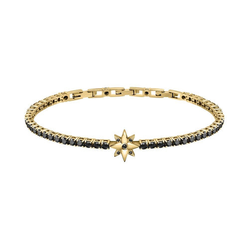 Bracciale MORELLATO uomo Tennis argento 925 / pietre nere