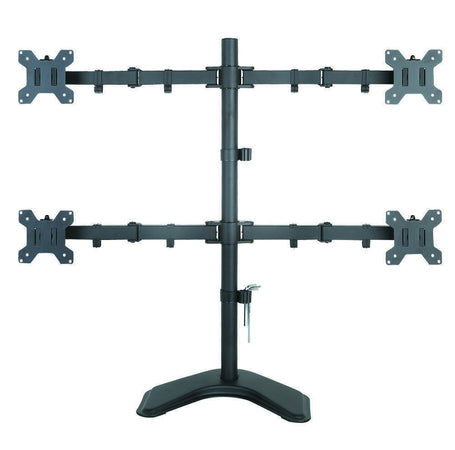 Supporto da Scrivania per 4 Monitor 13-27'' con base
